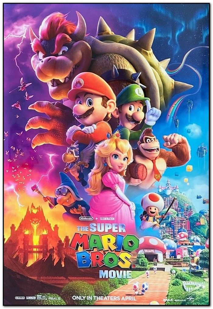 The Super Mario Bros. Movie - Bowser's World Key Art Wall Poster