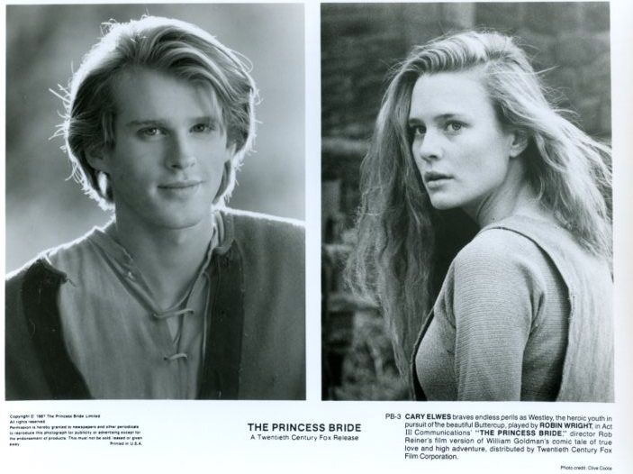   Bride Orig 1987 Press Kit 4 Stills Cary Elwes Robin Wright Penn